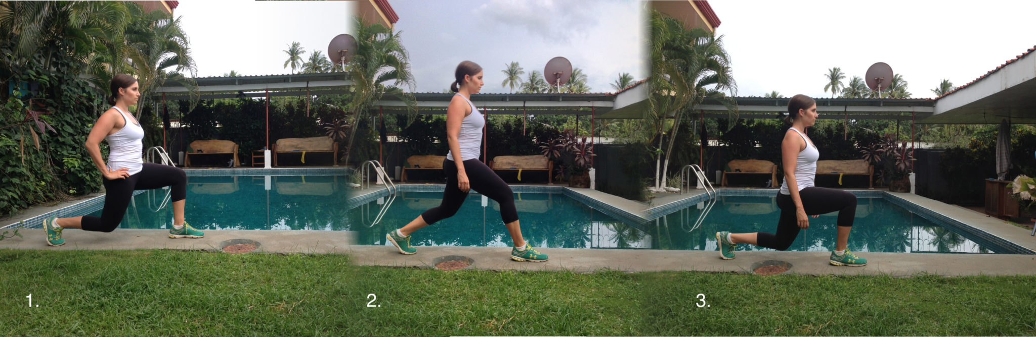 workout for hikers: walking lunge